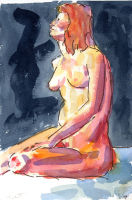 Life study - Magdalena - watercolour