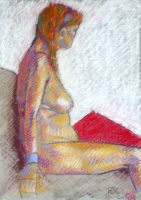 Life study - Maria' - pastel
