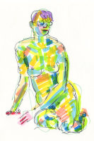 Life study - Melissa - marker pen