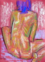 Life study - Monica - pastel