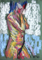 Life study - Monica - pastel