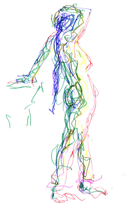 Life study - Nat - marker pen