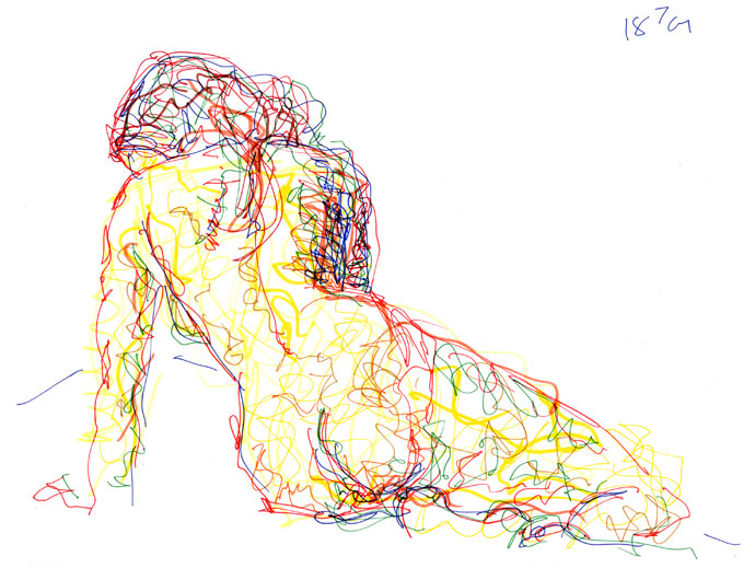 Life study - Nat - marker pen