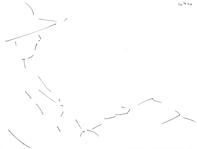 Life study - Penny - pen and ink