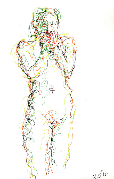 Life study - Penny - marker pen