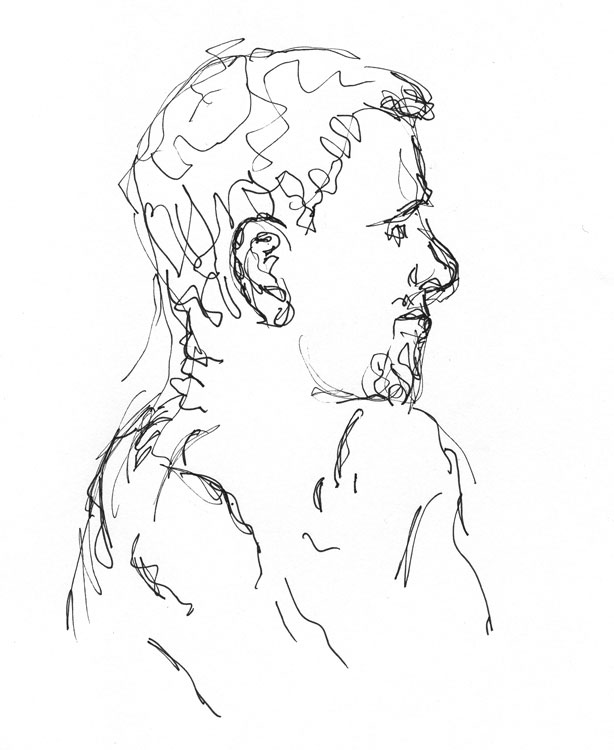 Portrait - Richard - pen and ink