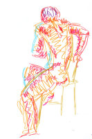 Life study - Sebastian - marker pen