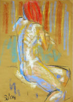 Life study - Simona - pastel