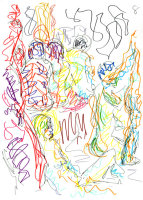 Life study - Spirited Bodies - marker pen