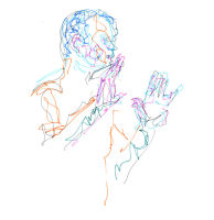 Life study - Steve - marker pen