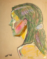 Portrait study - Tanya - pastel