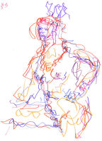 Life study - Thelma - marker pen