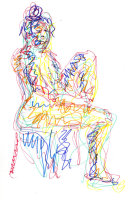 Life study - Thelma - marker pen