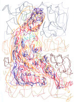 Life study - Vanessa - marker pen