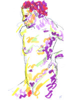 Life study - Virginia - Marker pen