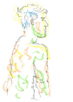 Life study - Virginie - Marker Pen