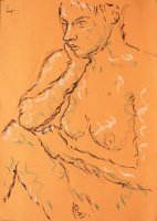 Life study - Virginie - pastel