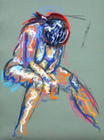 Life study - Andrea - pastel