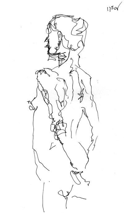 Life study - Jeanette - pen and ink