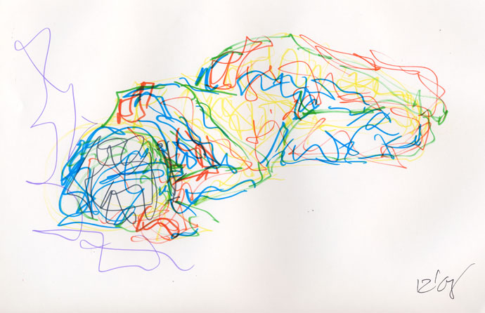 Life study - Lena - marker pen