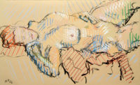 Life study - Maria' - pastel