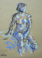 Life study - Paula - pastel