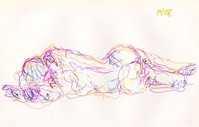 Life study - Steve - marker pen