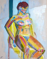 Life study - oil painting