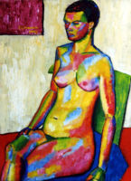 Life study - oil painting