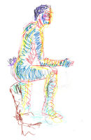 Life study - Francis - marker pen