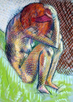 Life study - Maria' - pastel