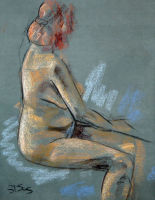 Life study - Maria' - Pastel