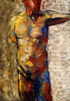 Life study - self portrait - pastel