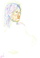 Portrait study - Anna - marker pen