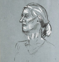 Portrait study - Gerry - Charcoal