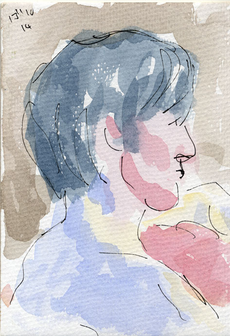 Portrait study - Lucy - watercolour