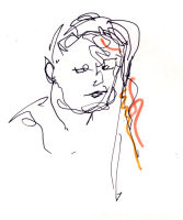 Portrait study - Michelle - pen and ink