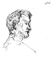 Portrait study - Peter - pen and ink