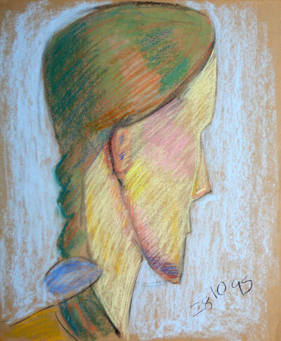 Portrait study - Tanya - pastel