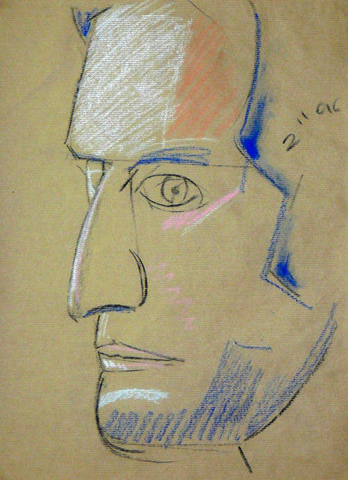 Portrait study - Vijay - pastel