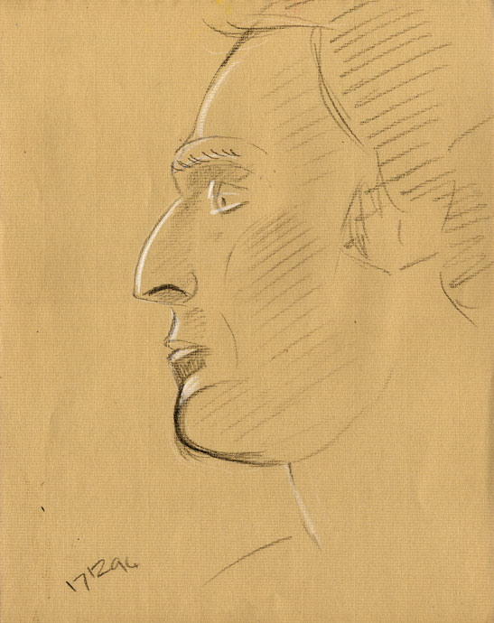 Portrait study - Vijay - charcoal