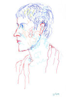 Portrait study - Zoe - pen and ink