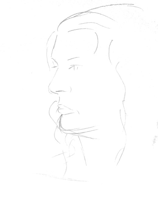 Portrait study - Laura - pencil