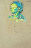 Portrait study - Kim - pastel