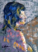 Portrait study - Roberta - pastel