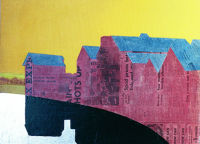 Warehouses Lewes - mixed media