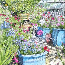 Pots by the greenhouse