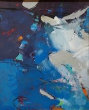Waters Edge. Acrylic on board 65 x 76cm