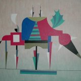 Spaceway. Acrylic on board 38.5x56.5cm