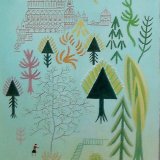 fairy castle. tempera on canvas 48x26cm
